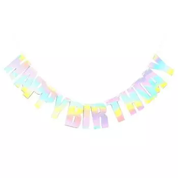 2 м гирлянда с овсянкой на день рождения, бумажные баннеры, настенный декор для домашней вечеринки