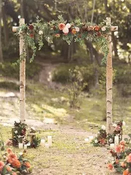 2 м искусственная свадебная арка цветы фон цветочная гирлянда зеленый декор церемония подвесная эвкалипт роза арка композиция гирлянда украшения для дома красный
