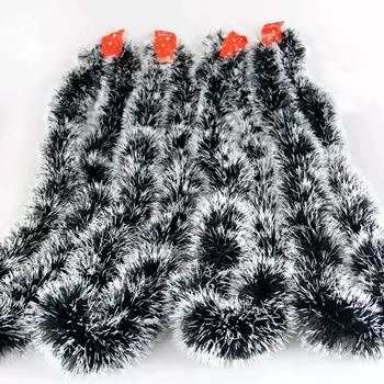 2 м рождественская мишура лента гирлянда елка подвесные украшения зеленые тростниковые ленты венок для новогодней вечеринки домашний декор