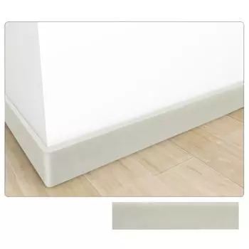 2 м/рулон Противоударная наклейка на стену Утолщенная угловая линия DIY Плинтус Гостиная Grey