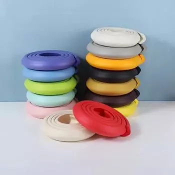 2 м утолщенная детская защитная полоса для мебели, противоударная полоса типа L с двухсторонней лентой, защитные полосы для углов журнальных столиков