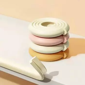 2 м утолщенная детская защитная полоса для мебели, противоударная полоса типа L с двухсторонней лентой, защитные полосы для углов журнальных столиков