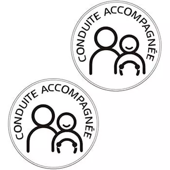 2 магнитных диска для вождения в сопровождении, магнитная наклейка для диска для вождения под наблюдением, наклейка для автомобиля, обучение молодых водителей 15x15x1cm