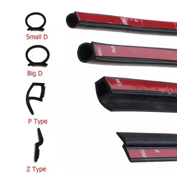 2 метра клейкой автомобильной резиновой уплотнительной ленты EPDM, шумоизоляционный дверной уплотнитель для автомобильного окна, двери, багажника двигателя
