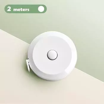 2 метра мягкая рулетка шкала для шитья тела гибкая портновская линейка сантиметр дюйм портативная выдвижная самоблокирующаяся измерительная лента белый