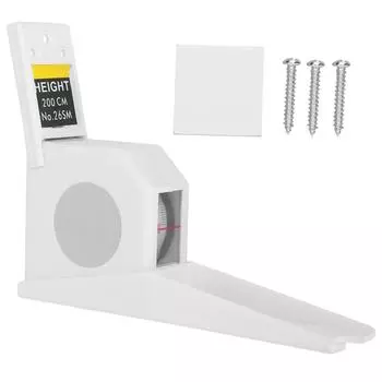2 метра ростомер выдвижная рулетка линейка металлический измерительный инструмент (белый) белый