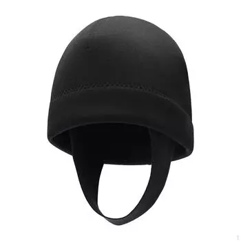 2 мм неопреновый гидрокостюм с капюшоном для дайвинга, защита головы, головной убор, шапочка для плавания, серфинг M Size Black
