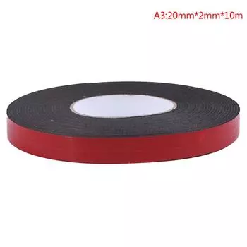 2 мм толщина черный супер прочный самоклеящийся пенный автомобильный двусторонний скотч 10mm*2mm*10m
