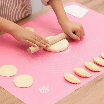 2 мм утолщенный силиконовый коврик большой кухонный коврик для замешивания теста инструменты для выпечки блинов печенья пиццы тесто антипригарные коврики для раскатывания 50x40cm