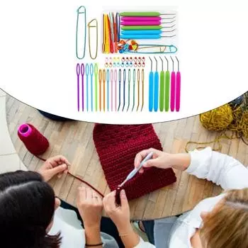 2 набора маркеров для вязания крючком набор инструментов для вязания спицы для вязания кабеля практичный инструмент для вязания маркеры для сшивания светло-серый