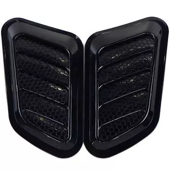 2 наклейки для украшения капота с глянцевой отделкой, имитирующие воздухозаборники