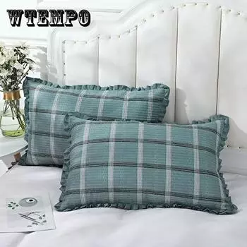 2 наволочки Бытовая чистая вымытая хлопок Four Seasons Стеганая наволочка Одинарная и двойная стеганая утолщенная высококачественная наволочка