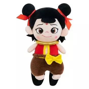 2 Ne Zha Themed Cute Cartoon Plush Backpack Arched Shoulder Children Straps