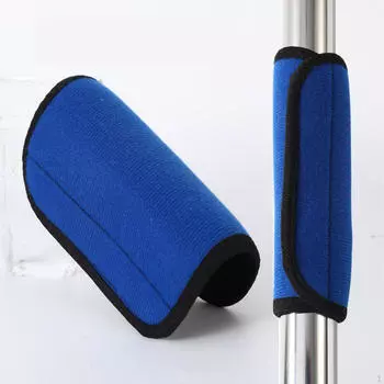 2 неопреновые накладки для багажа, тренажеров синий