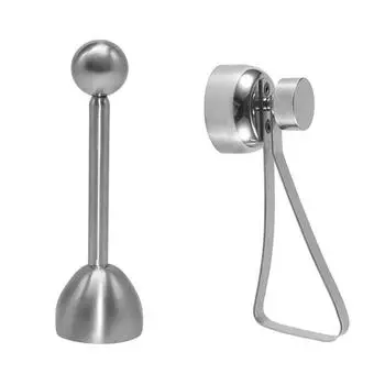 2 Нержавеющая сталь Топпер для яиц Резак Открыватель скорлупы Вареное Сырое Яйцо Крекер Нокер