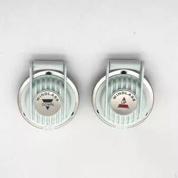 2 ножных переключателя лебедки, ПК-переключатель на палубе, практичный, 12 В 24 В вверх и вниз