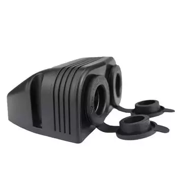 2 отверстия для палатки, гнездо прикуривателя для автомобиля, 12 В, 24 В, водонепроницаемый USB-адаптер питания, автомобильные аксессуары для лодки, автофургона чёрный