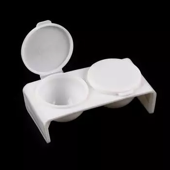 2-отверстия щетки для ногтей стакан для мытья воды очиститель легкая очистка портативная щетка сетчатые слои моющиеся для нейл-арта блестки