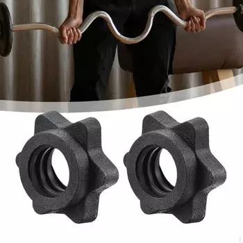 2 ожерелья для штанги, ожерелья для гантелей, легкие винтовые зажимы для 25 мм/0,98 дюйма для спорта Style A