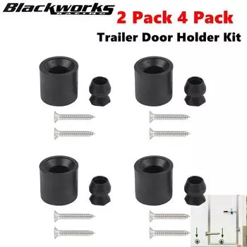 2 Pack / 4 Pack Trailer Door Rubber Kit Low Profile Rubber Trailer Window Bumper Fits For RV Trailers Black SLJ-1208-BK