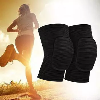 2 Pack Breathable And Portable Football Knee Support Brace for Skiing, Weightlifting, Tennis чёрный