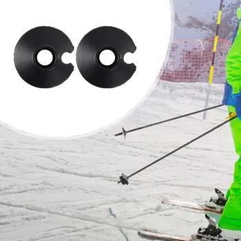 2 Pack for Hiking Poles, Walking Stick Tip Protectors Outdoor Activities чёрный