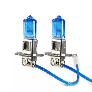 2 Pack H3 24V 100W Halogen Headlamp Fog Light Bulb, White