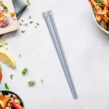 2 Pack Kids Chopstick Animal Design Utensils for Beginners Travel Home Picnic Sheep