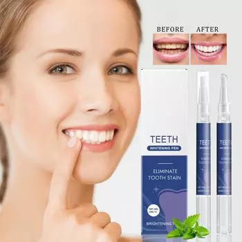 2 Pack Of Teeth Whitening Pens, Teeth Whitening Pens, Effective Cleaning Whitening Teeth Cleaning Pen More Beautiful,3ML*2,1pc, One Size