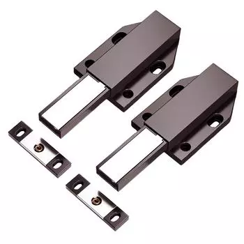 2 Pack Portable Sturdy Magnetic Push to Open Cabinet Hardwares Accessory for Hide Door and Drawers in Elegant Color коричневый