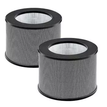2 Pack Replacement Filter for TaoTronics TT-AP006 Air Purifier, 3-In-1 H13 True HEPA Filter and Activated Carbon Filter CHINA