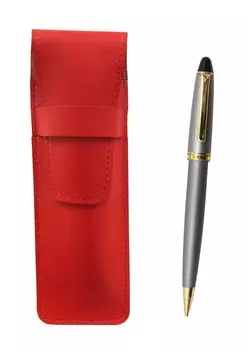 2 Pack Slim Cowhide Pencil Case Red Neo Satin Gray Processing Retro Mechanical Pencil Set D-1000 T23-ASR-1000HS-2
