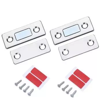 2 Pack Ultra Thin Cabinet Magnetic Catch Adhesive Drawer Magnet Catch For Kitchen Closet Door Closing Magnetic Door Catch Closer