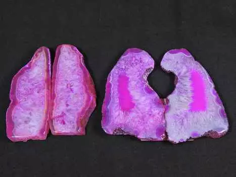 2 Pair Pink Solar Druzy Matched Earring Pair Cabochon Gemstone Lot 55-55MM RQ-2774