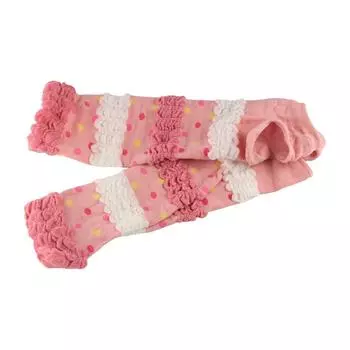 2 Pairs Pink Dot Y2K Knitted Arm Sleeves Long Summer Sunscreen Sleeves Outdoor розовый