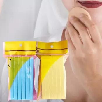 2 пакета Удобная полосатая пуховка Удобная Экологичная Вода Большая Водорослевая Массажная Очищающая фиолетовый