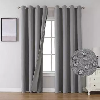 2 панели 7 цветов японский стиль льняные шторы для гостиной спальни открытый ветрозащитный водонепроницаемый для балкона сад 132X160