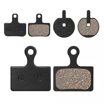 2 пары (4 шт.) Гидравлические дисковые тормозные колодки велосипедная часть велосипеда полуметаллическая 45# стальная задняя пластина