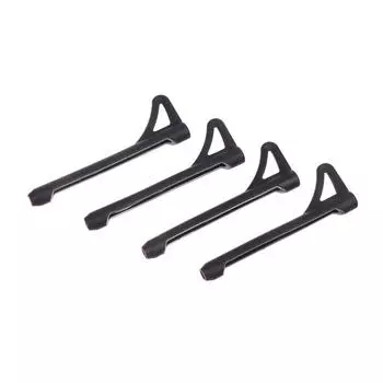 2 пары аксессуаров для очков, невидимые заушники, наконечники для очков, противоскользящий держатель для заушников, силиконовый чехол чёрный