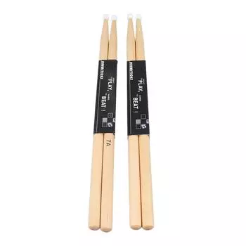 2 пары барабанных палочек из клена с нейлоновым наконечником 7A, барабанные палочки, аксессуары для ударных инструментов