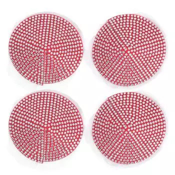 2 пары блестящих пастилок для сосков, мерцающие круглые конусообразные пастилки со стразами для сосков