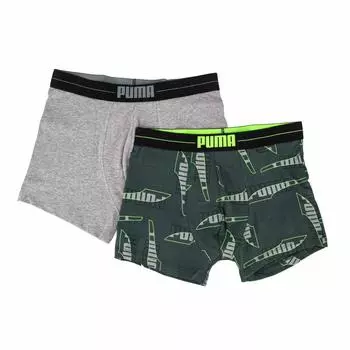 2 пары боксеров 701202497 Мужчины PUMA S темно-зеленого