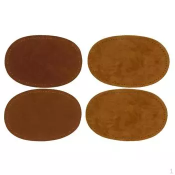 2 пары цветов, пришивные замшевые овальные наколенники на локтях для ремонта свитеров и брюк