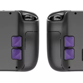 2 пары (фиолетовый) Задние кнопки-лепестки для моделей Steam Deck LCD/OLED