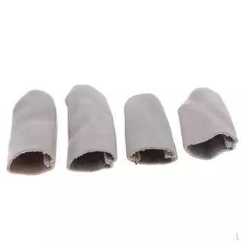 2 пары кожаных защитных приспособлений для пальцев и большого пальца, инструмент для рукоделия из фетра