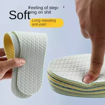 2 пары латексных стельок, артефакт для босых ног, женский, с мягкой подошвой, удобный, спортивный, амортизирующий, летний, для мужчин, дезодорант, поглощающий пот, дышащий 36