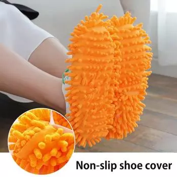 2 пары ленивых чехлов для обуви, сильное впитывание пыли, легко носить с собой, эластичные, износостойкие кофейный