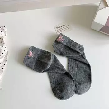 2 пары Летние Полые Дышащие Низкие Носки Женские Ультратонкие Носки из Ледяного Шелка Полосатый Узор Носки Милый Бантик 34-40