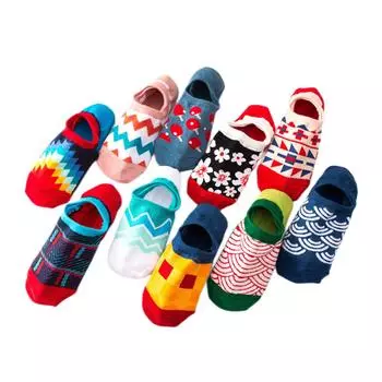 2 пары / лот Happy Summer Fashion мужские носки ретро красочные полосатые решетчатые Lingge