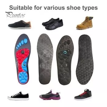 2 пары магнитных акупрессурных стелек, дышащие обезболивающие вставки для обуви для мужчин и женщин, поддержка свода стопы, ортопедические амортизирующие массажные подушечки для ног S